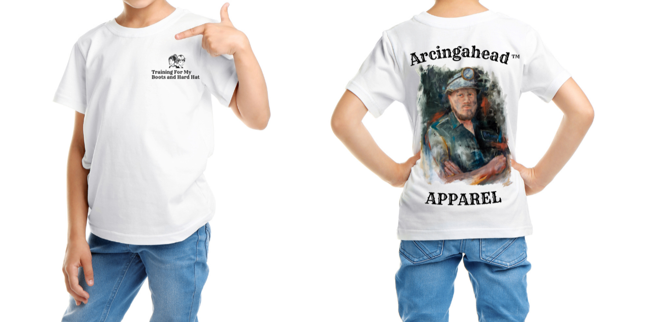 Camiseta Minero de manga corta Unisex para niños