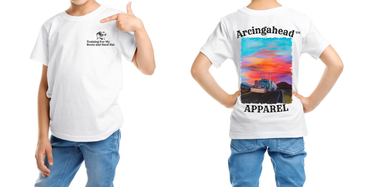 Camiseta Truck Driver de manga corta unisex para niño