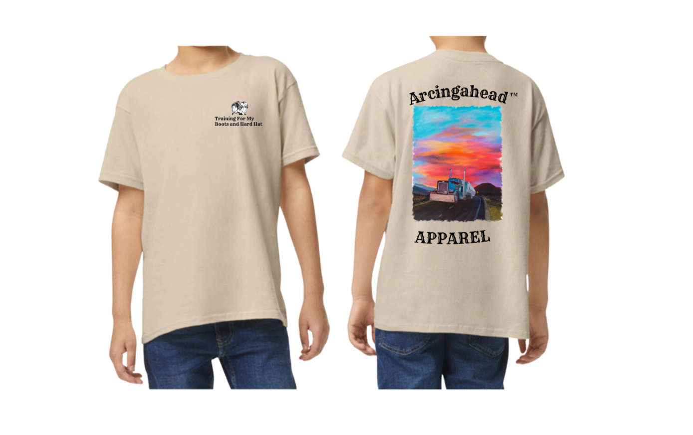 Camiseta Truck Driver de manga corta unisex para niño
