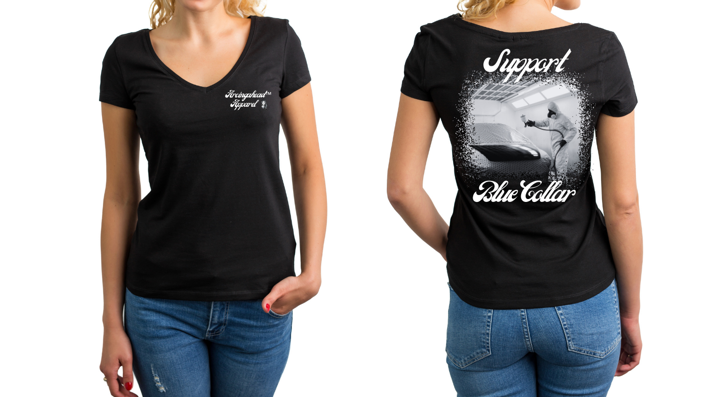 Auto Painter "babe" T-shirt (cursive)