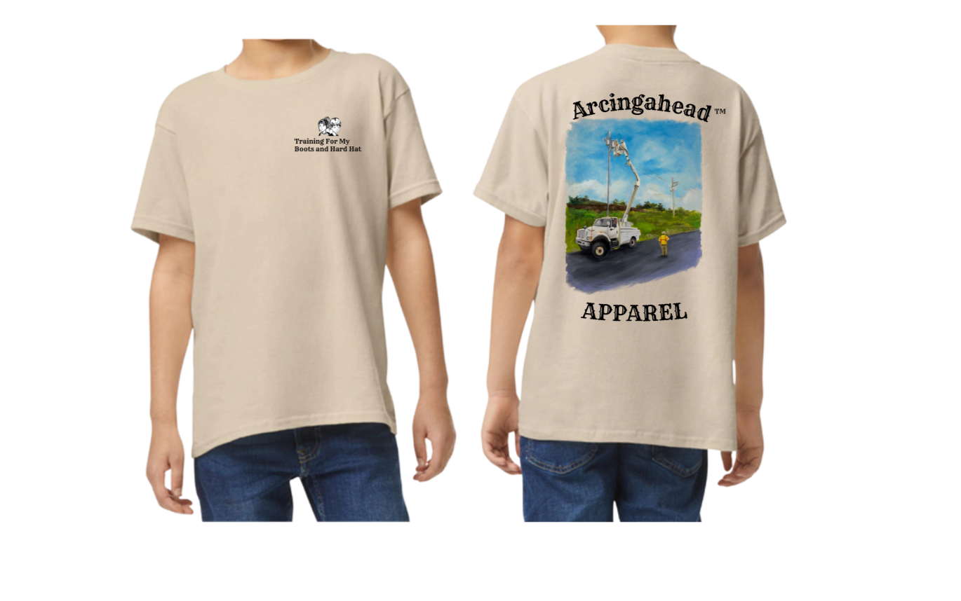 Camiseta Lineman de manga corta unisex para niños