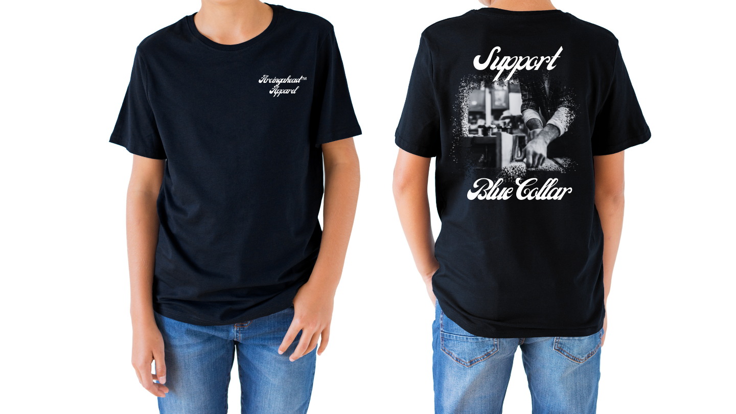 Kid's unisex carpenter T-shirt (cursive)