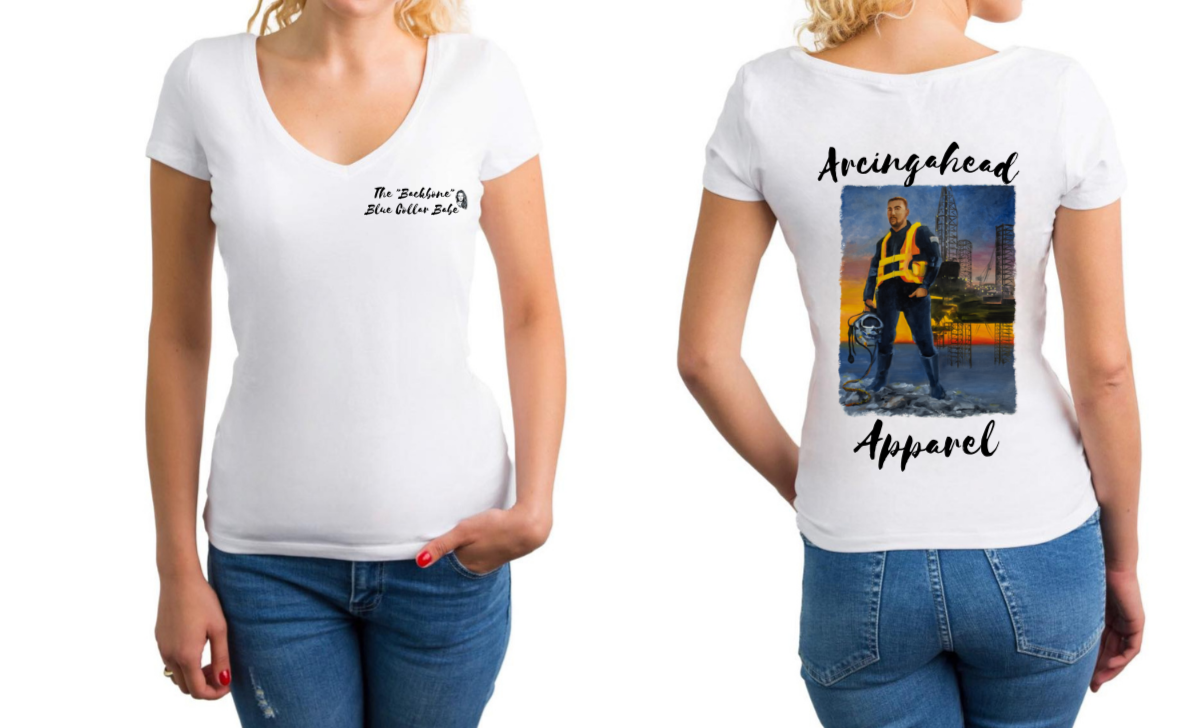 Offshore Oil Rig "babe" T-shirt
