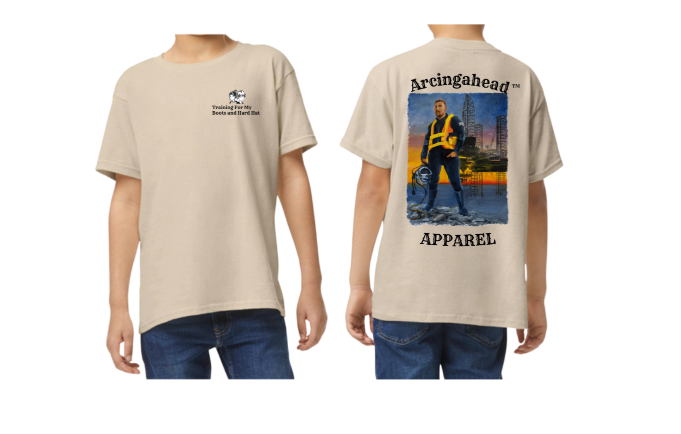 Camiseta unisex de manga corta Offshore Oil Rig para niños