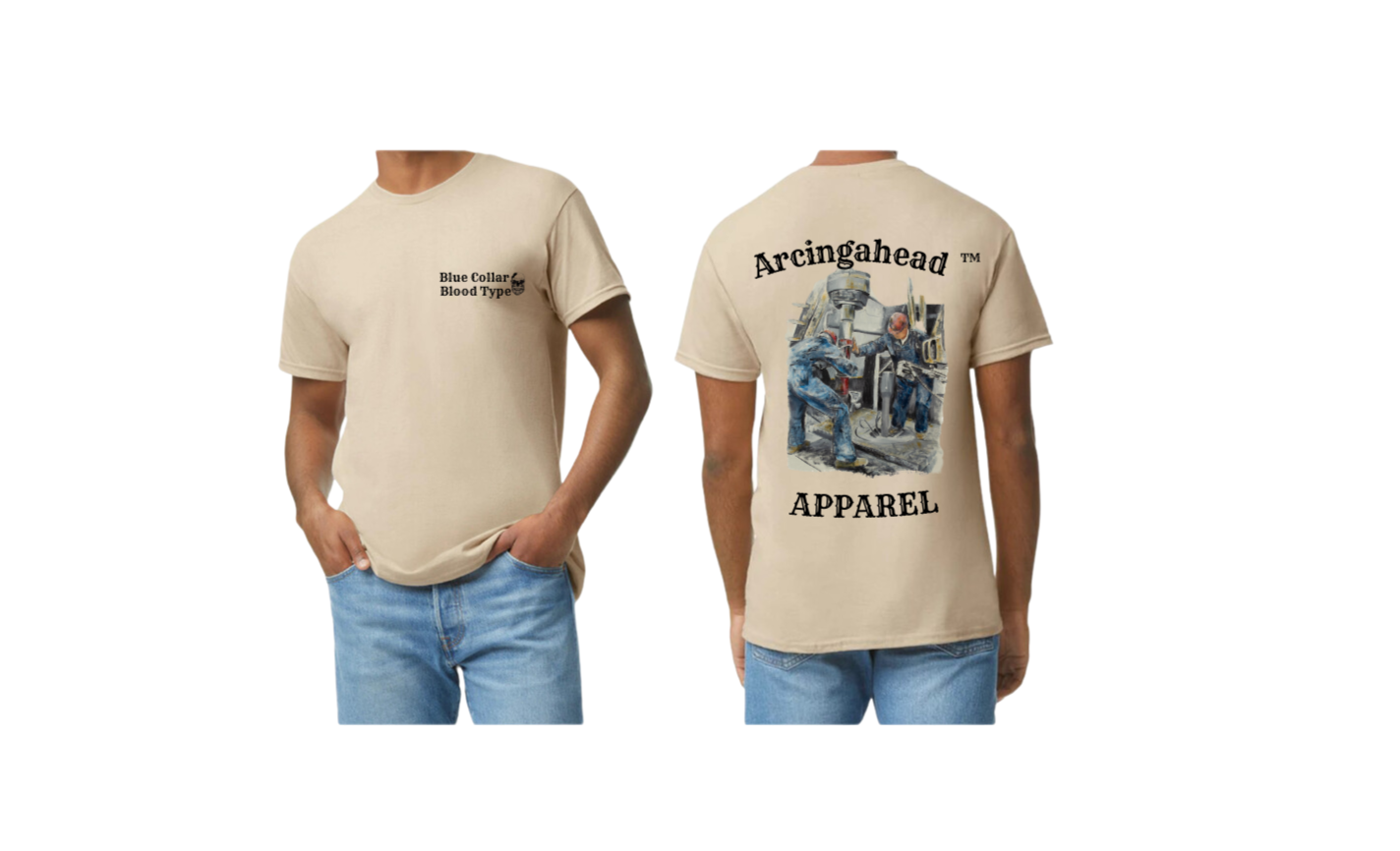 oil rig sand mens tee shirt