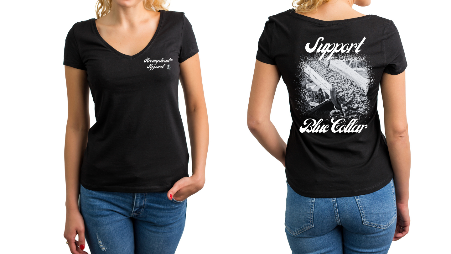 Concrete Worker "babe" T-shirt (cursive)