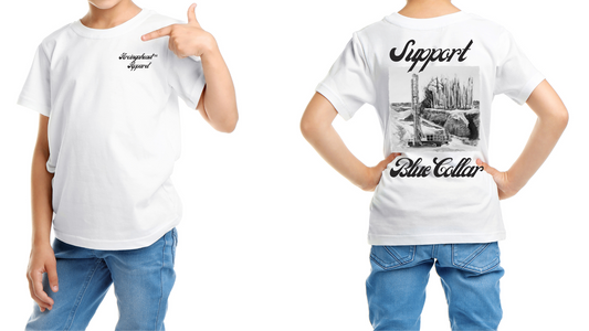 Drilling & blasting T-shirt (cursive)