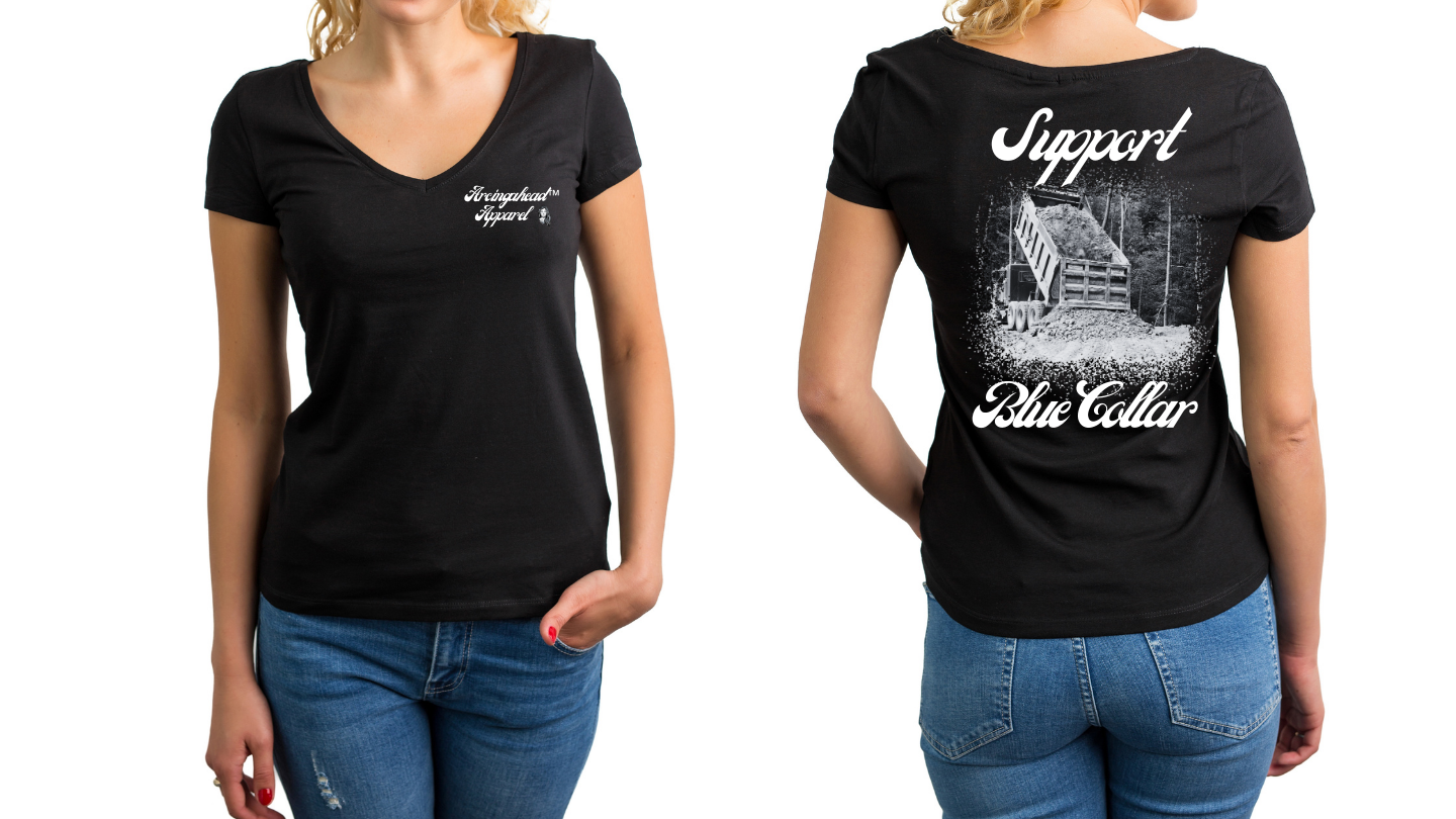Dump Truck "babe" T-shirt (cursive)
