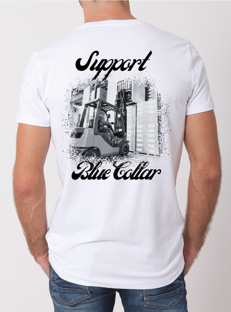 Forklift T-shirt (cursive)