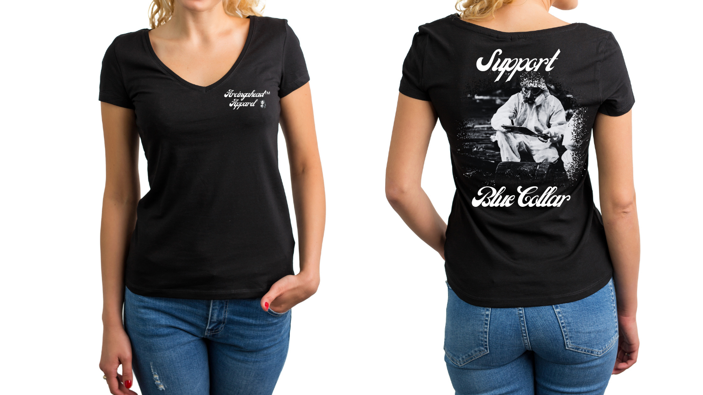 Hazardous Materials Worker "babe" T-shirt (cursive)