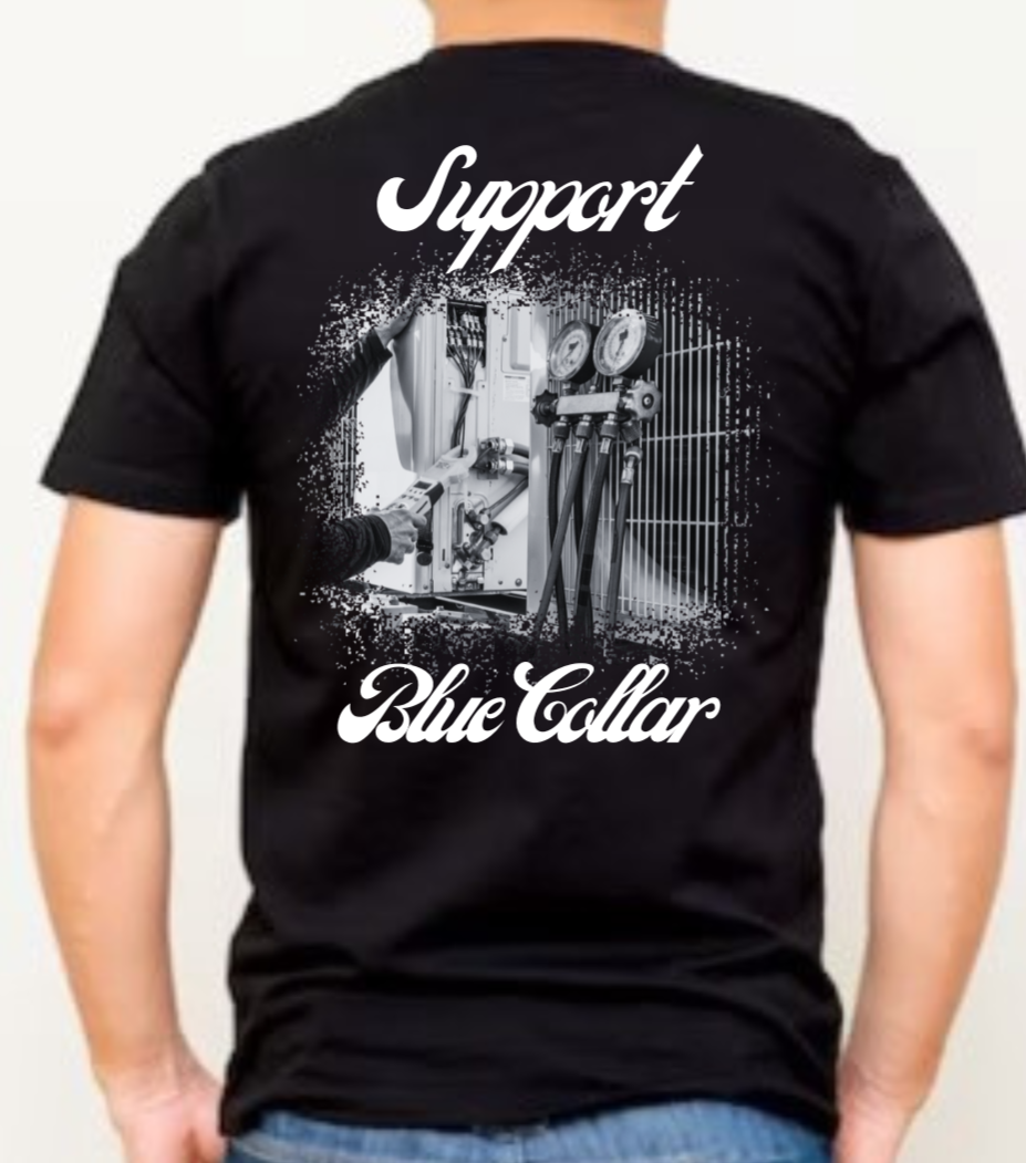 HVAC T-shirt (cursive)