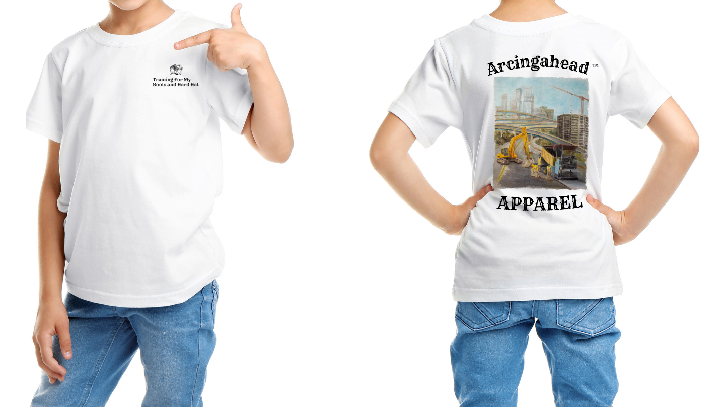 Road construction kids T-shirt