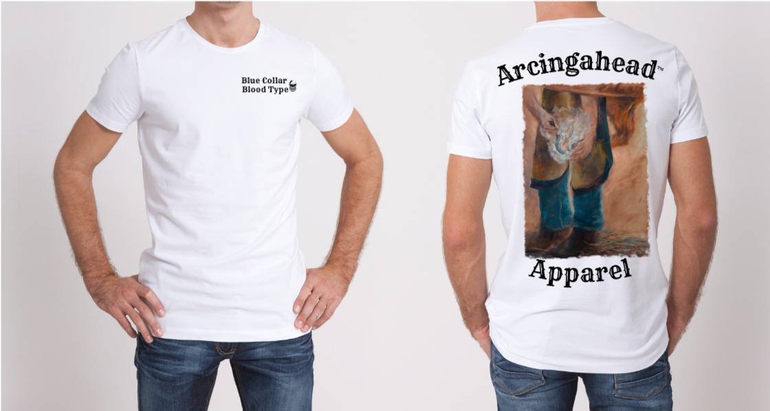 horse ferrier mens white tee shirt