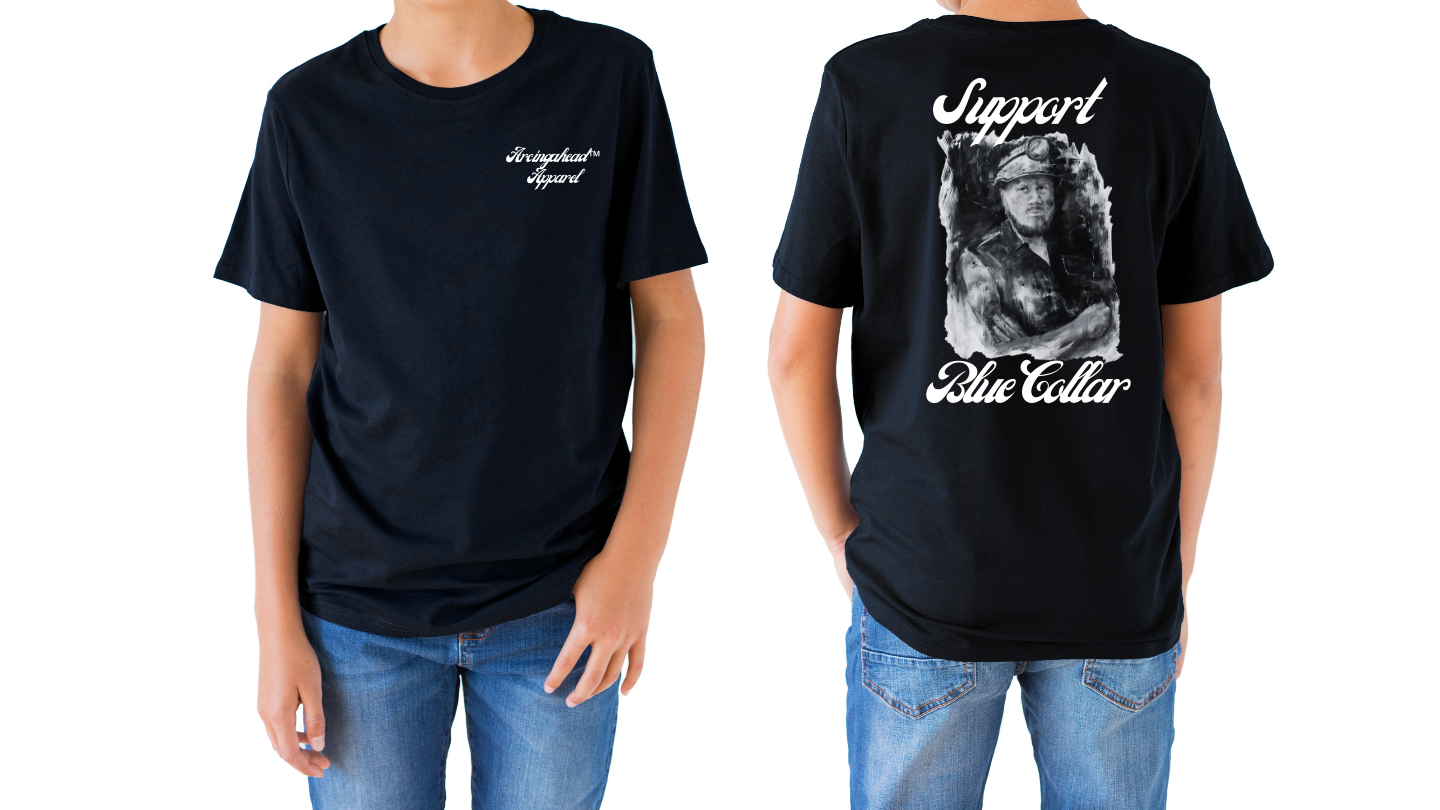 Kid's Unisex Miner T-shirt(cursive)