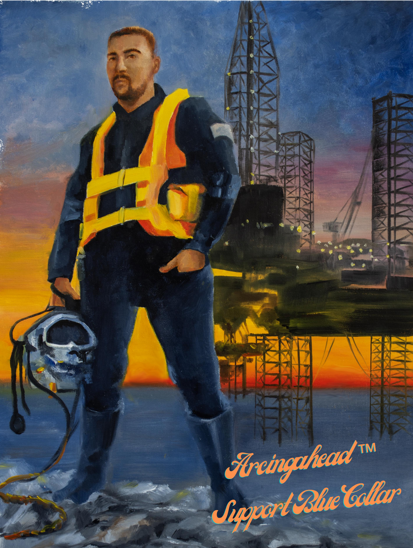 Offshore Oil Rig 20oz Tumbler