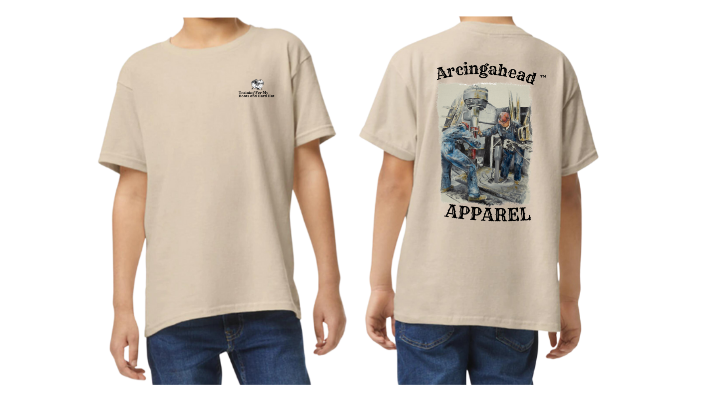 Kid's unisex onshore oil rig (man) t-shirt