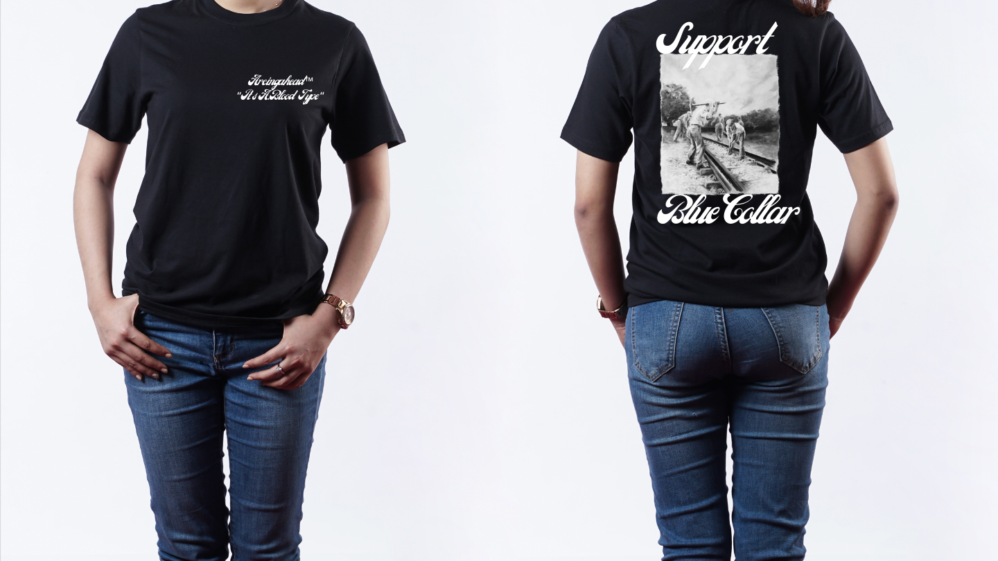 Women's Railroad T-shirt (cursive)