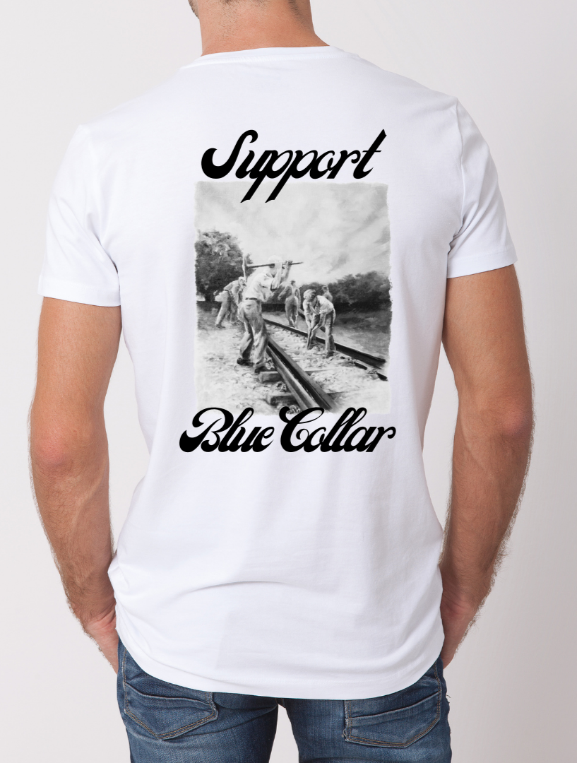 Rail Road Worker T-shirt (cursive)
