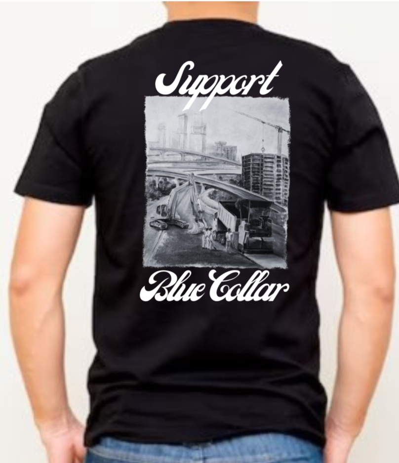 Road Construction Worker T-shirt (cursive)