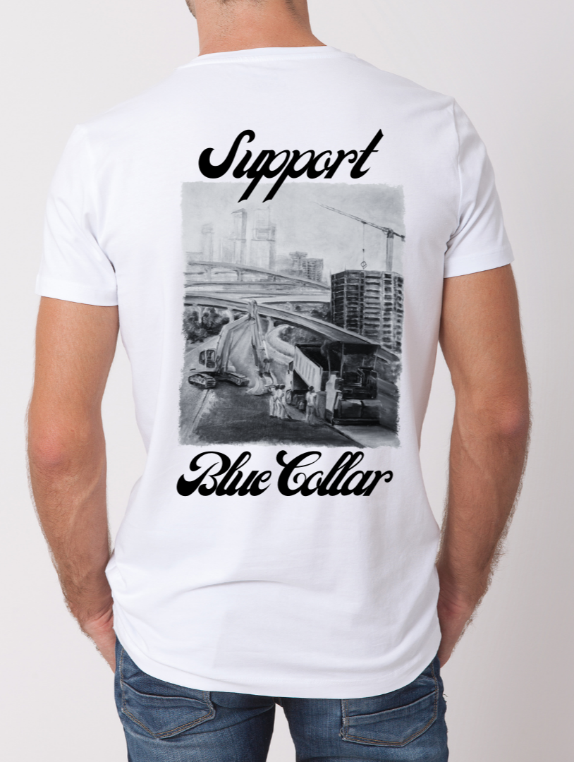 Road Construction Worker T-shirt (cursive)