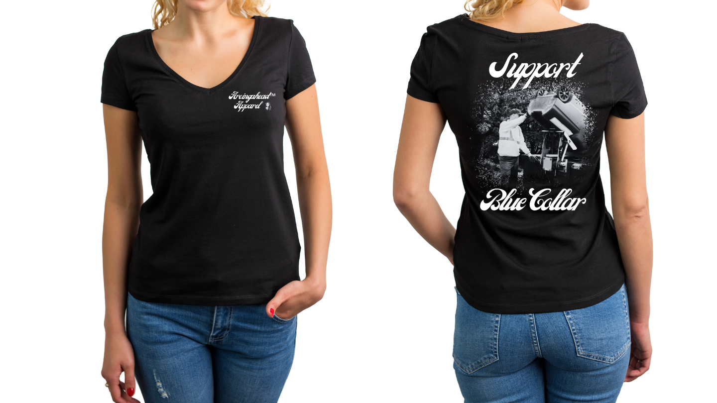 Sanitation Worker "babe" T-shirt (cursive)