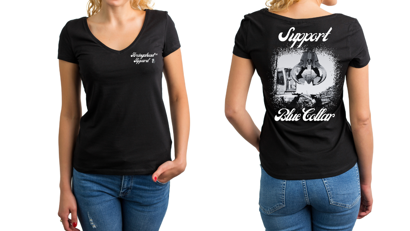 Scrap Metal Worker "babe" T-shirt (cursive)