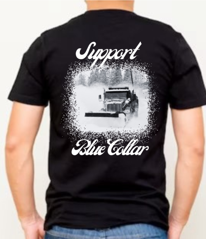 Snow Plow T-shirt (cursive)