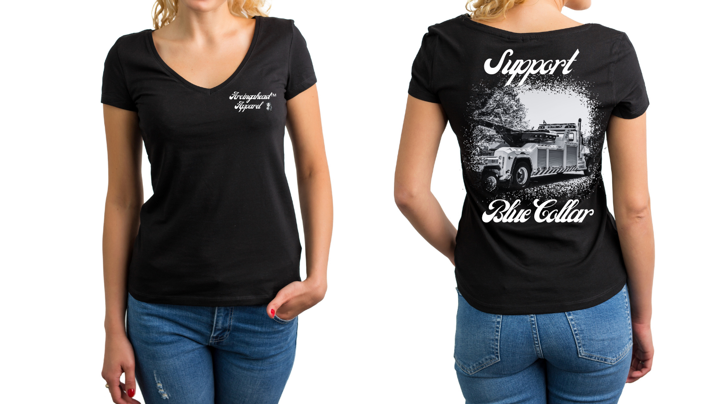 Tow Truck "babe" T-shirt (cursive)