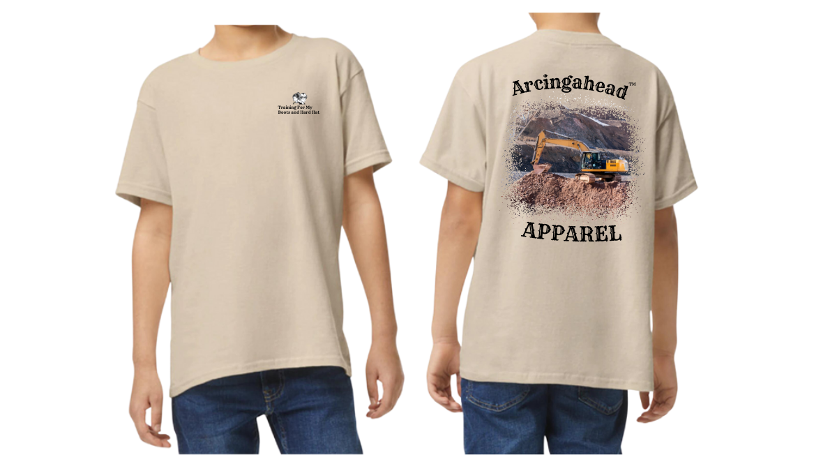 Kid's unisex trackhoe T-shirt