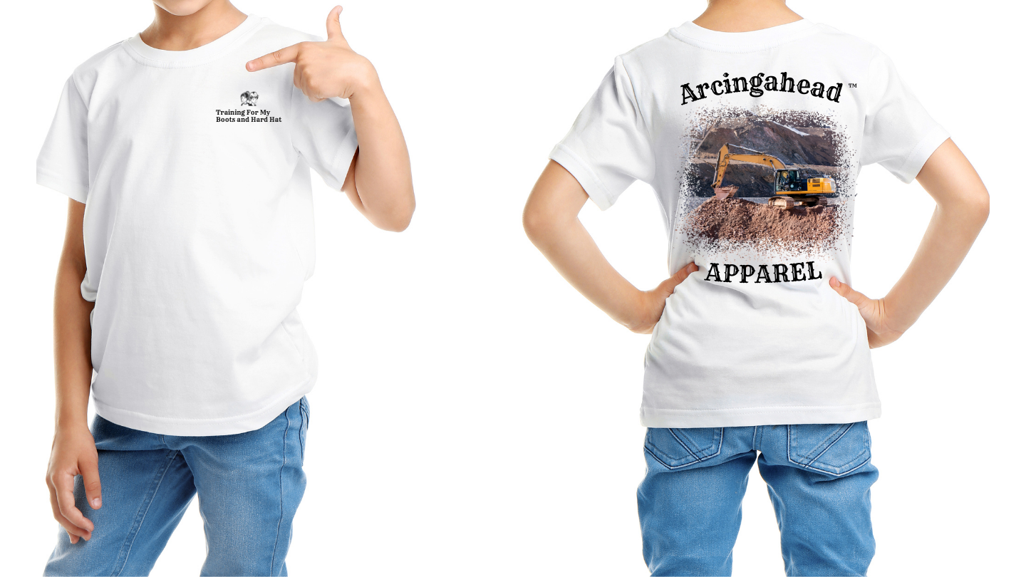 Kid's unisex trackhoe T-shirt