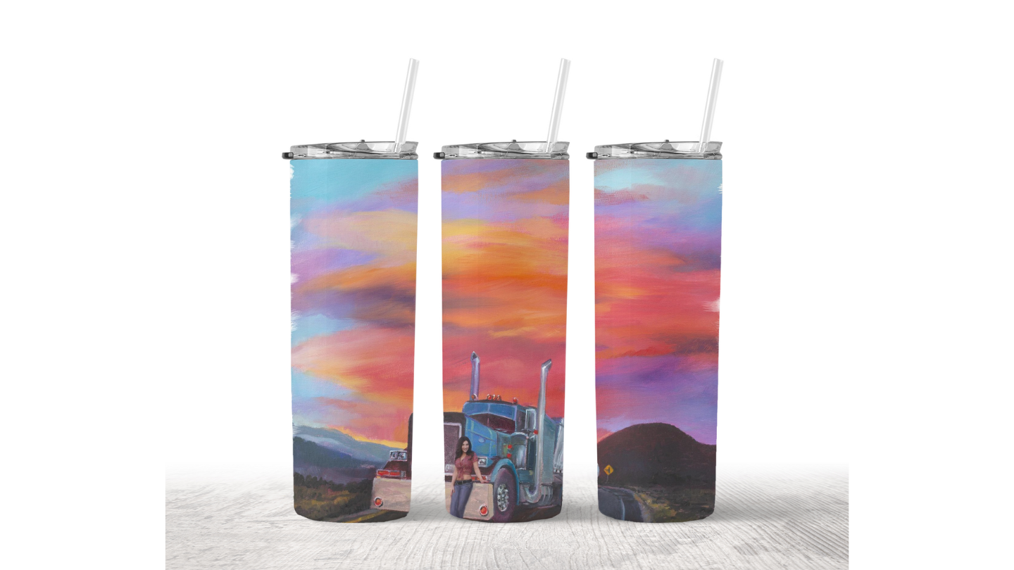 Female Trucker 20oz Tumbler