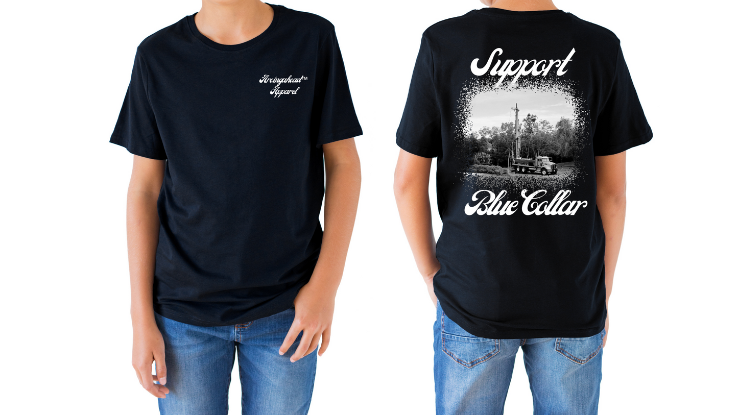 Well Drilling T-shirt (cursive)