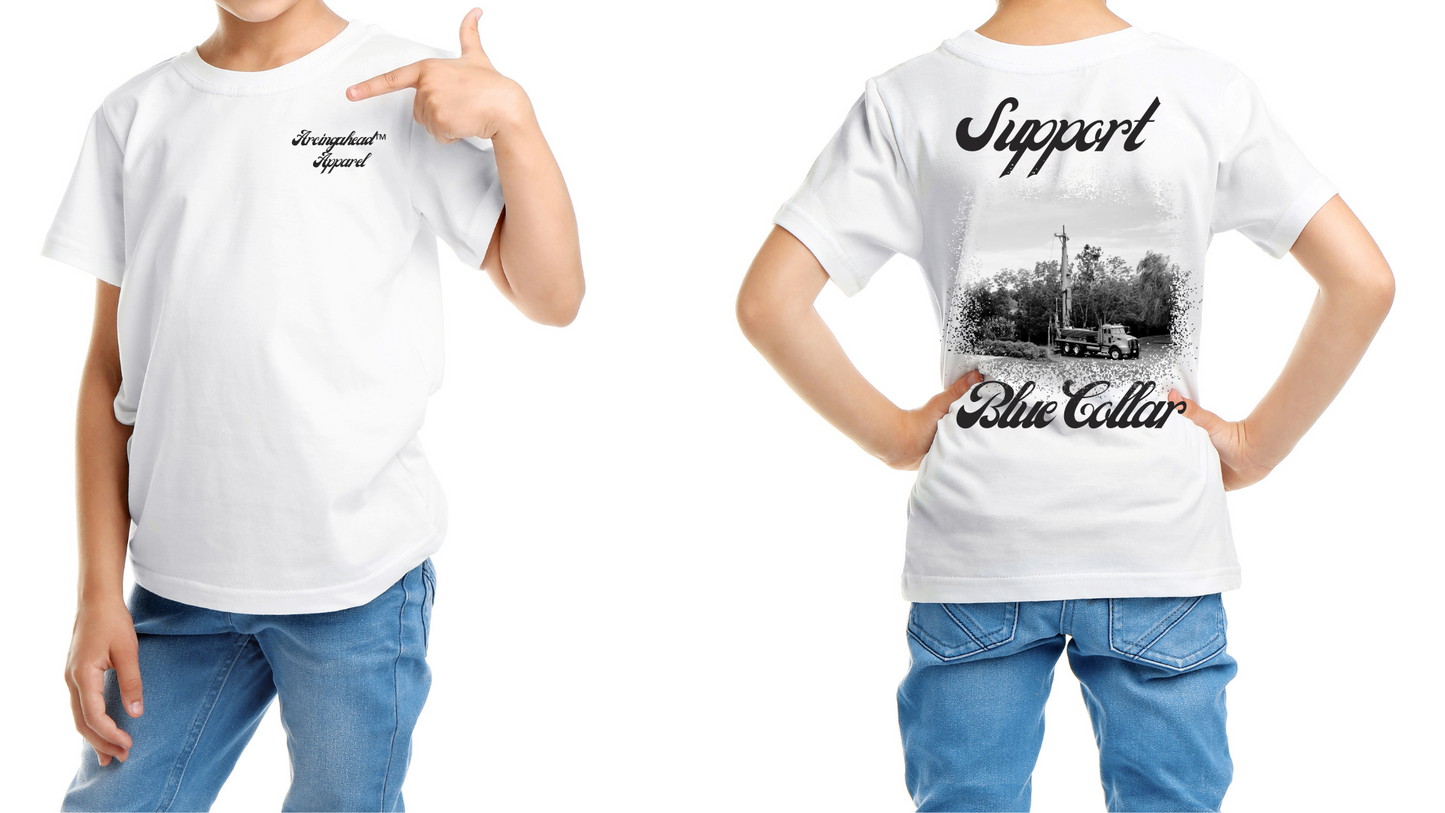 Well Drilling T-shirt (cursive)