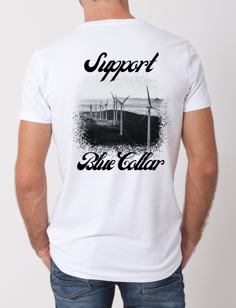 Wind Turbine T-shirt (cursive)