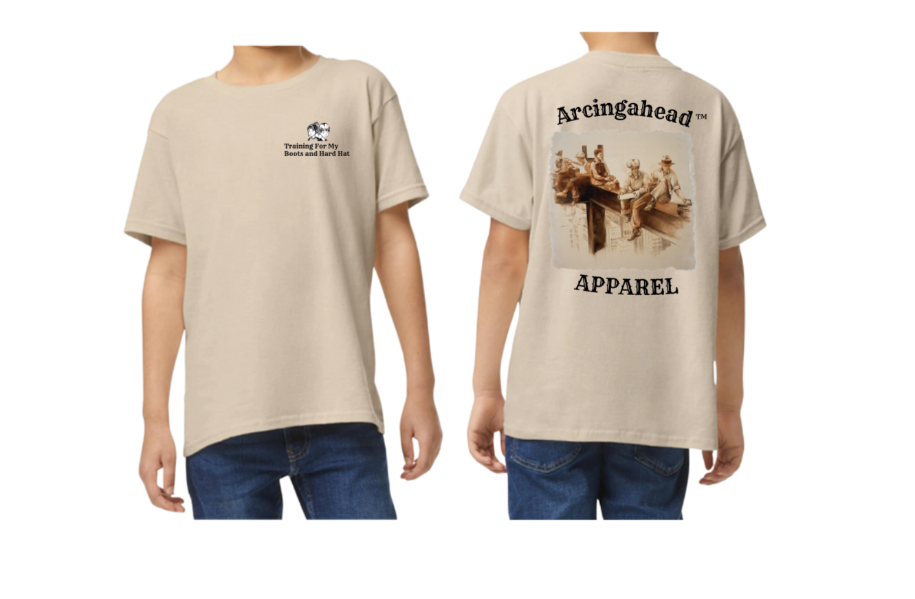 Camiseta Iron Worker de manga corta unisex para niños