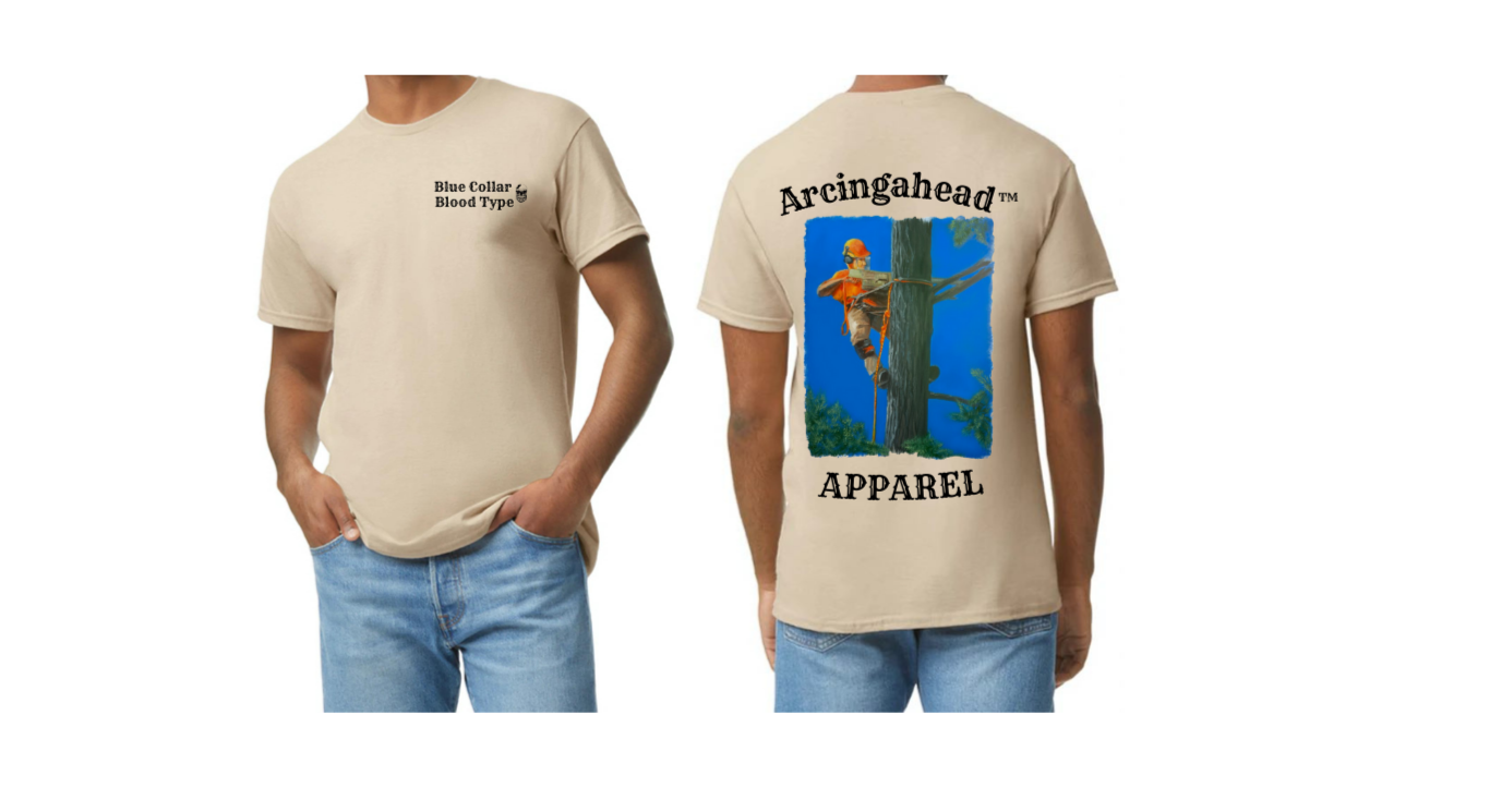 arborist sand mens tee shirt