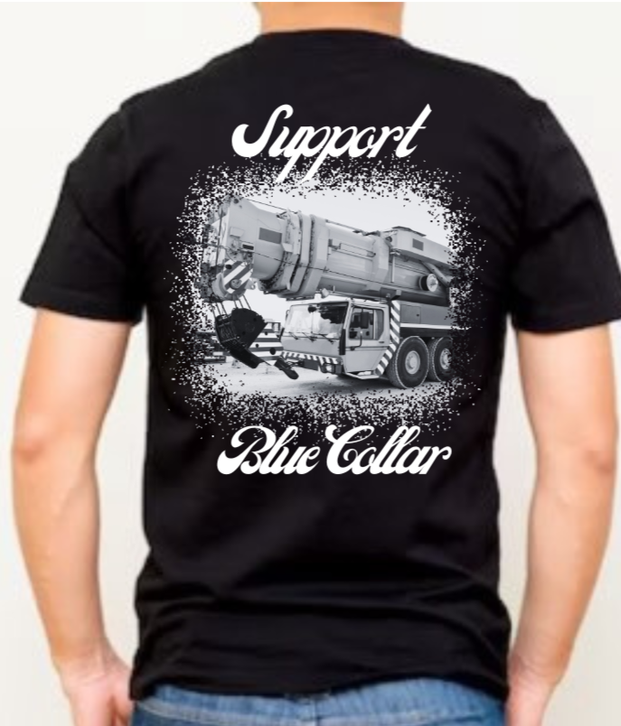 Crane Operator T-shirt (cursive)