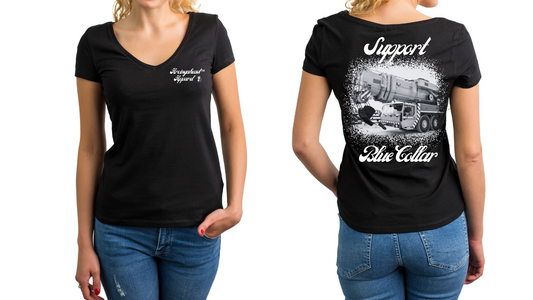 Crane Operator "babe" T-shirt (cursive)