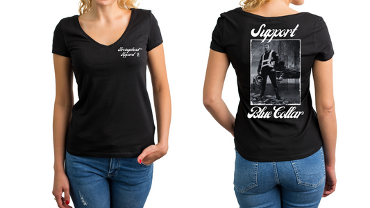 Offshore Oil Rig "babe" T-shirt (cursive)