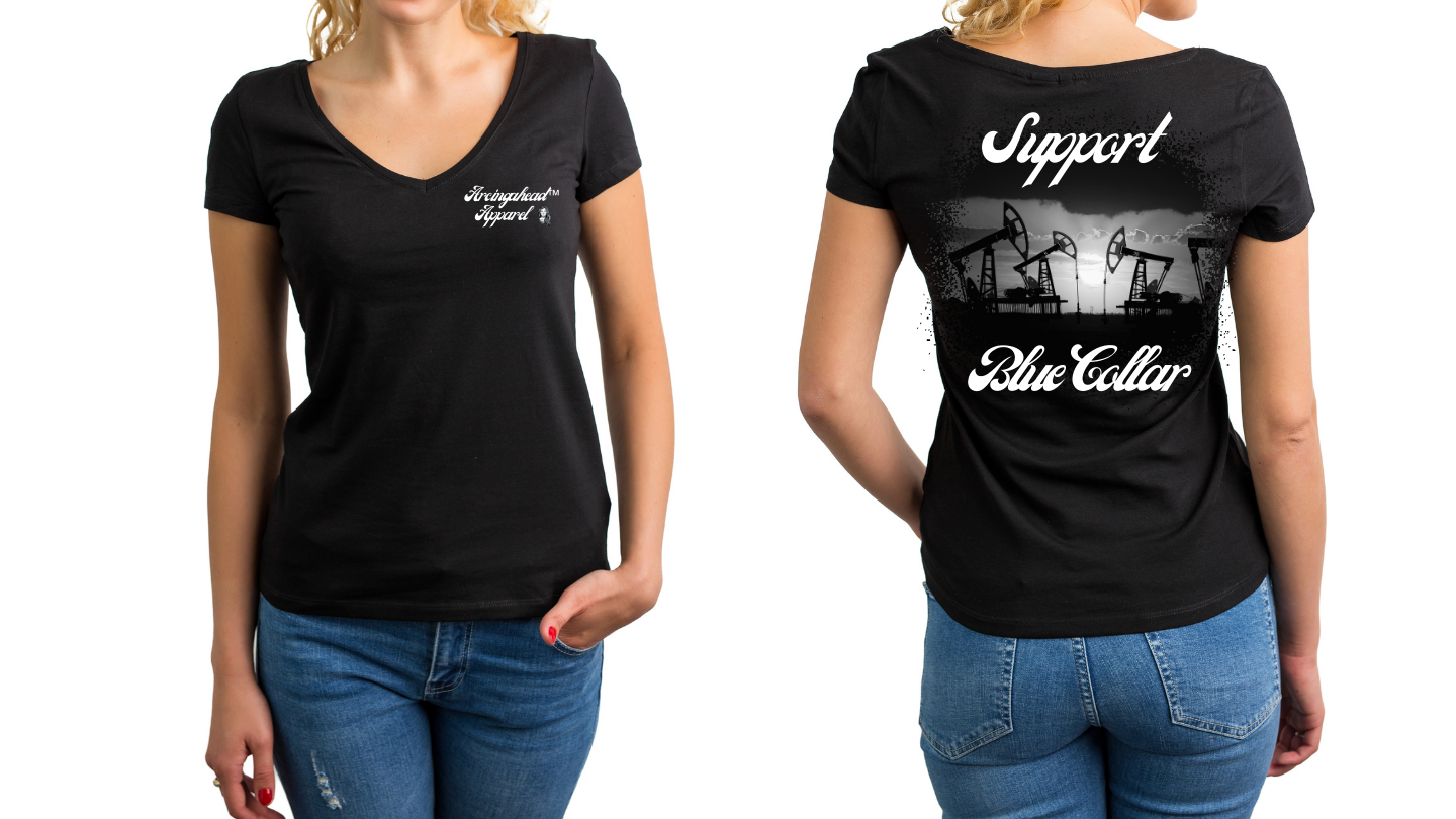 Oil Field "babe" T-shirt (cursive)