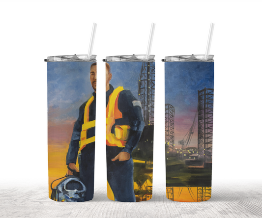 Offshore Oil Rig 20oz Tumbler