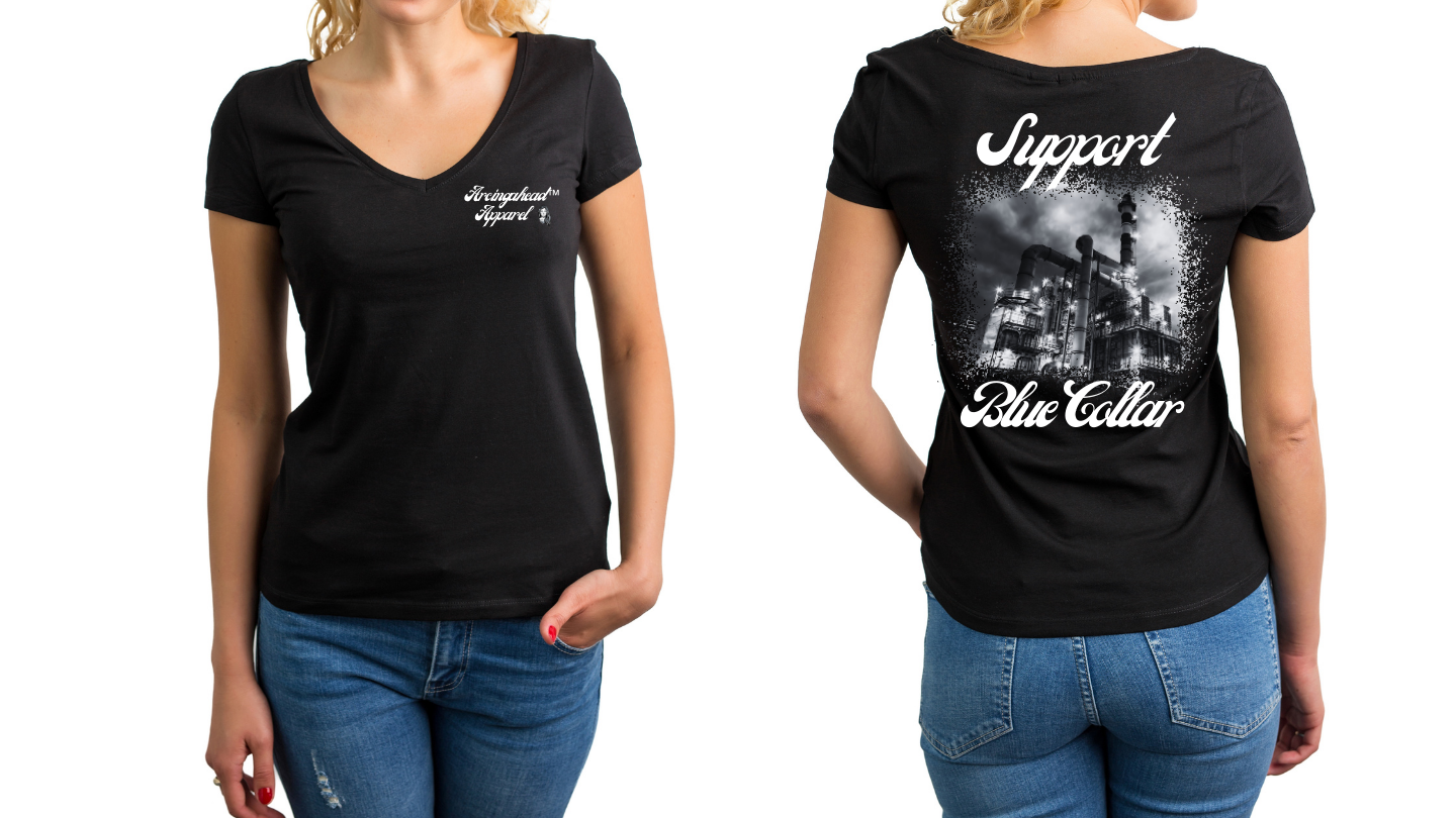 Refinery Worker "babe" T-shirt (cursive)