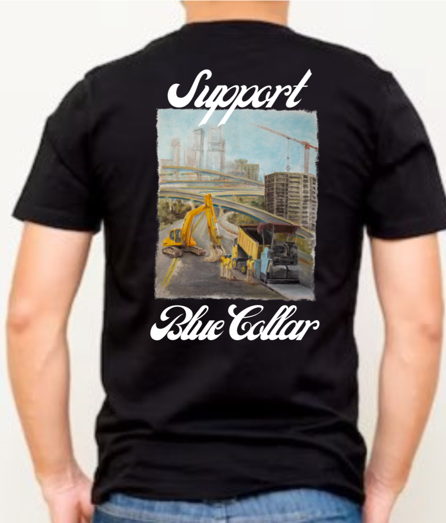 Road Construction Worker T-shirt (color)