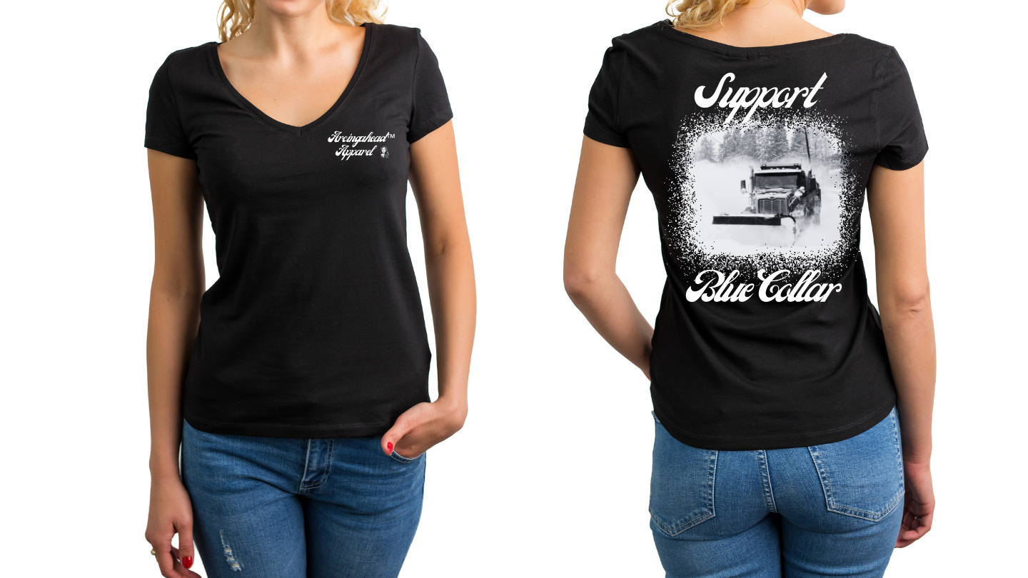 Snow Plow "babe" T-shirt (cursive)